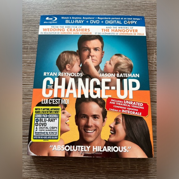 📀 3/$15 or 4/$20 📀 The Change Up Bluray - Picture 1 of 3